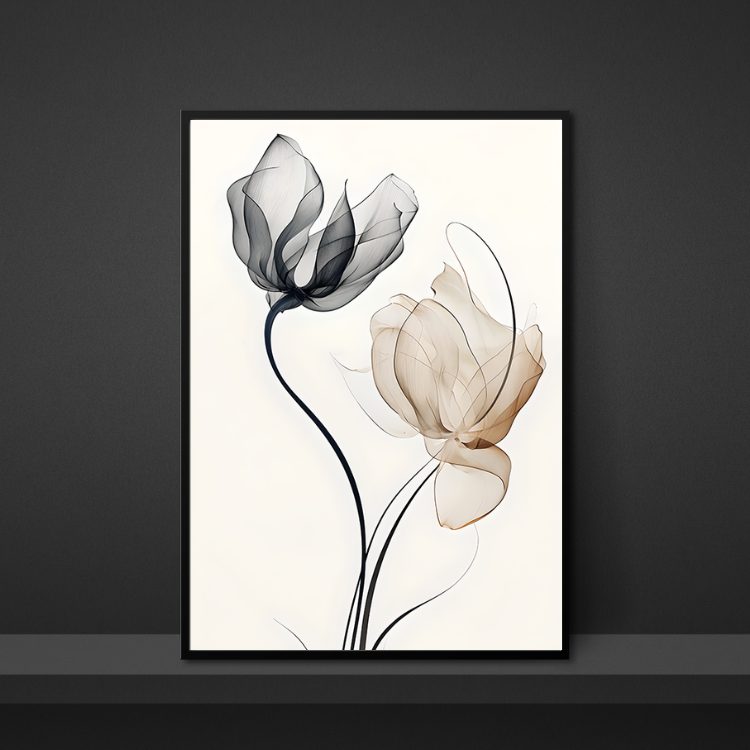 Plakat Minimalistyczne Kwiaty Kompozycja3