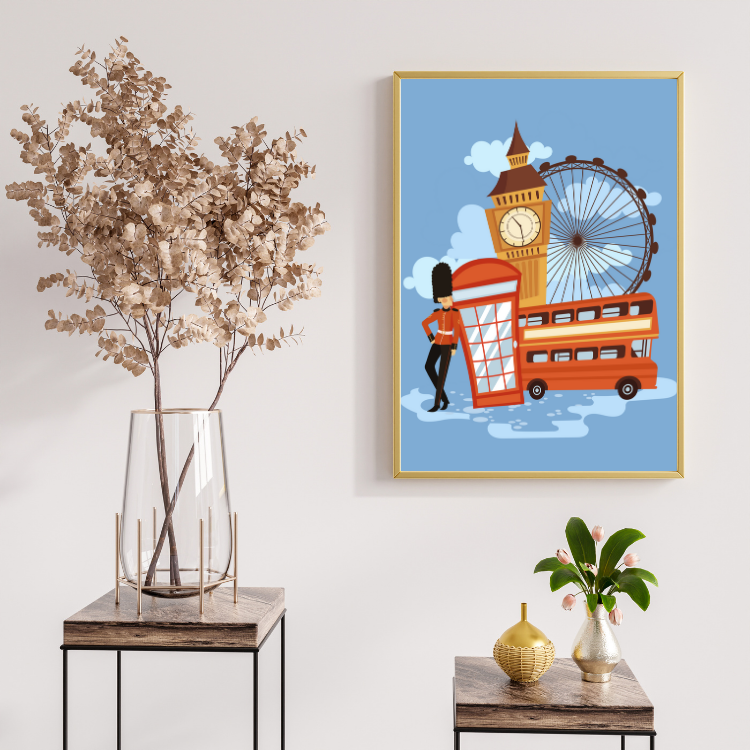 Plakat O Londynie Kompozycja3