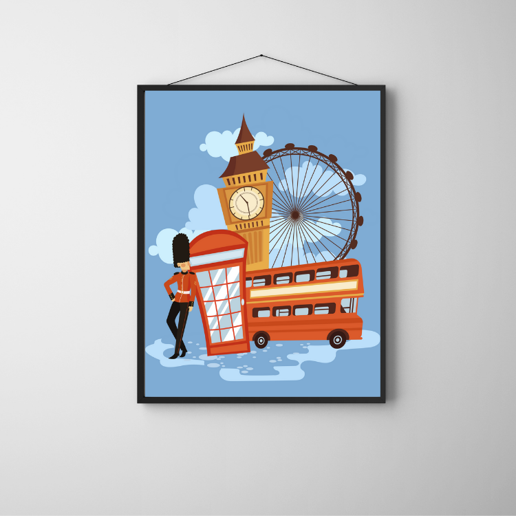 Plakat O Londynie Kompozycja5