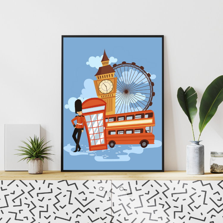 Plakat O Londynie Kompozycja7