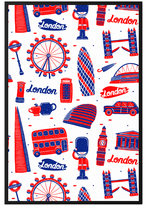 Plakat O Londynie Po Angielsku Kompozycja1