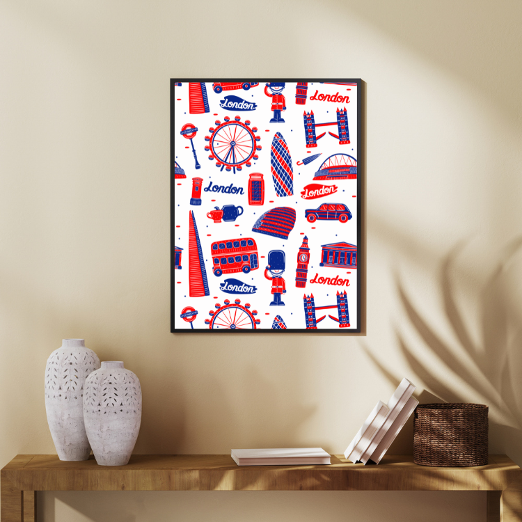 Plakat O Londynie Po Angielsku Kompozycja6