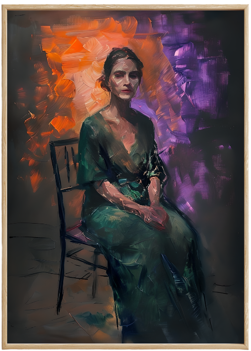 Plakat Portret Z Dramaturgią Kompozycja1