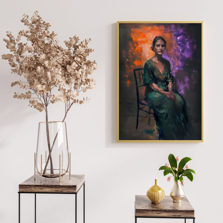 Plakat Portret Z Dramaturgią Kompozycja2