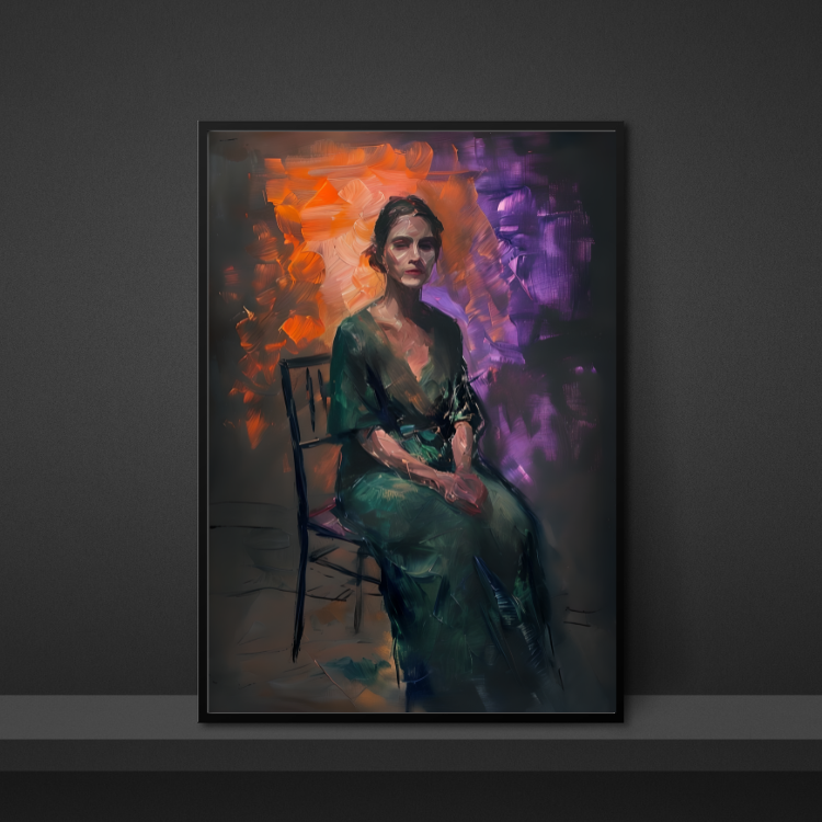 Plakat Portret Z Dramaturgią Kompozycja3