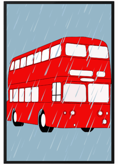 Plakat Red Bus
