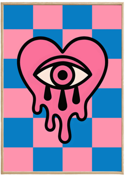 Plakat Serce Z Okiem