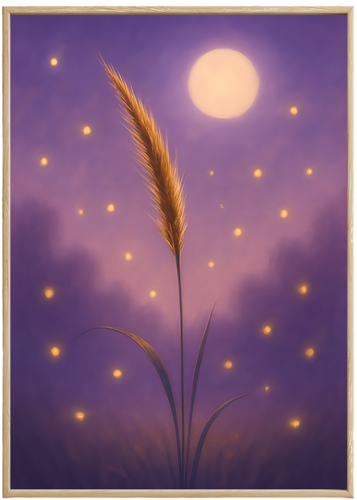 Plakat Trawa I Księżyc