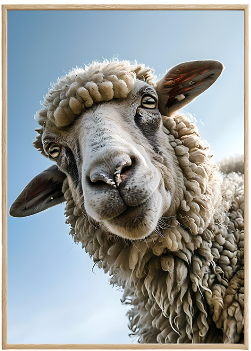 Plakat Uśmiechnięta Owca