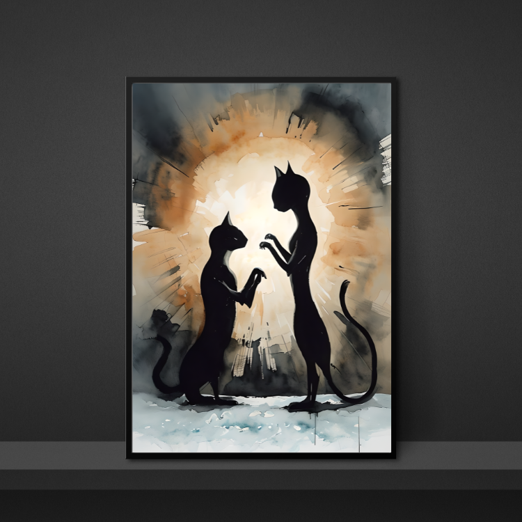 Plakat Zakochane Koty Kompozycja2