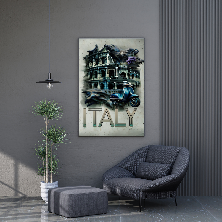 Plakat Włochy Nowocześnie Kompozycja2
