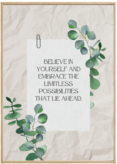 Plakat Believe In Yourself