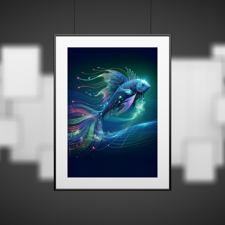 Plakat Cyber Ryba Kompozycja4