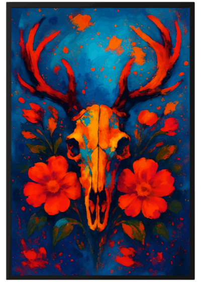 Plakat Czaszka Jelenia