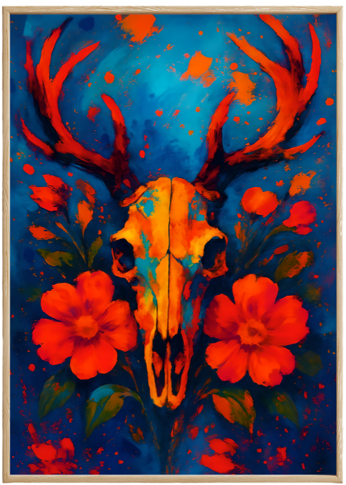 Plakat Czaszka Jelenia Kompozycja1