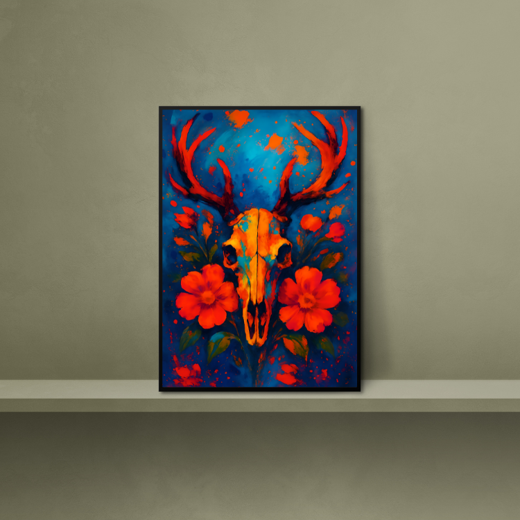 Plakat Czaszka Jelenia Kompozycja4