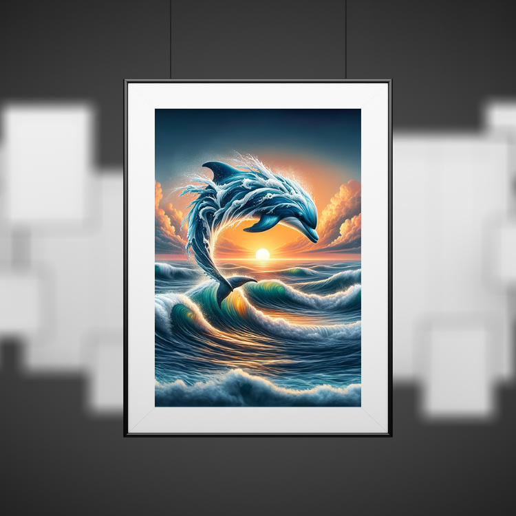 Plakat Delfin Kompozycja4