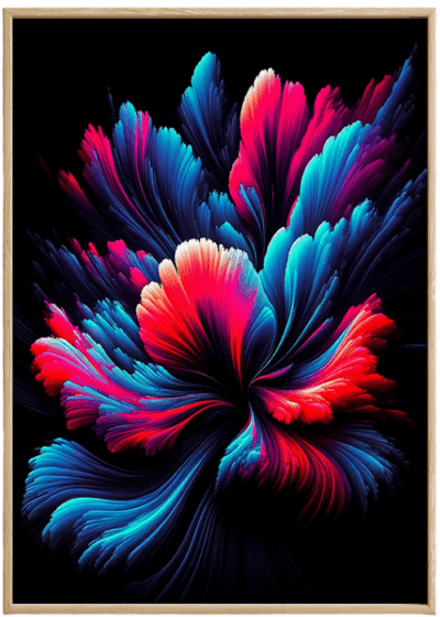 Plakat Dyfuzja Kolorów Czerwień