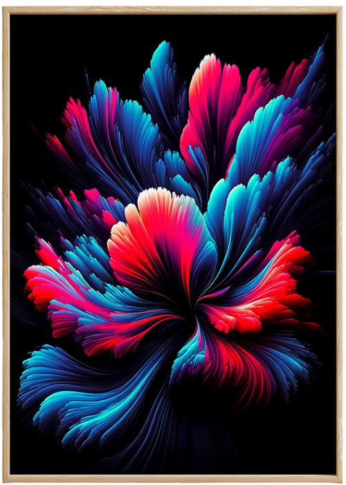 Plakat Dyfuzja Kolorów Czerwień