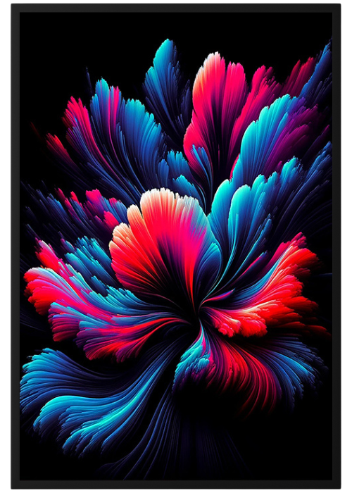 Plakat Dyfuzja Kolorów Czerwień Kompozycja1