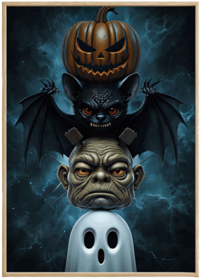 Plakat Halloween Potwory