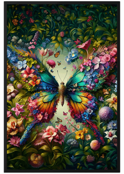 Plakat Kolorowy Motyl