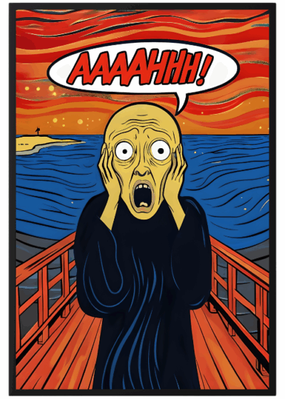 Plakat Krzyk Parodia