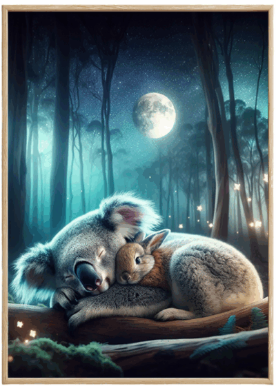 Plakat Leśne Śpiochy