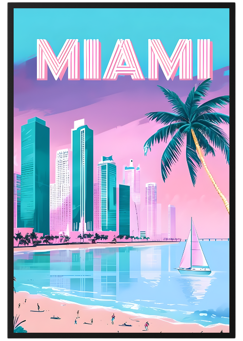 Plakat Miami Kompozycja1