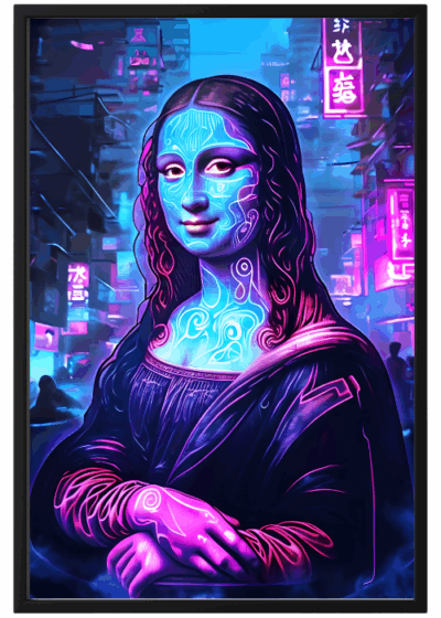 Plakat Mona Lisa Cyberpunk