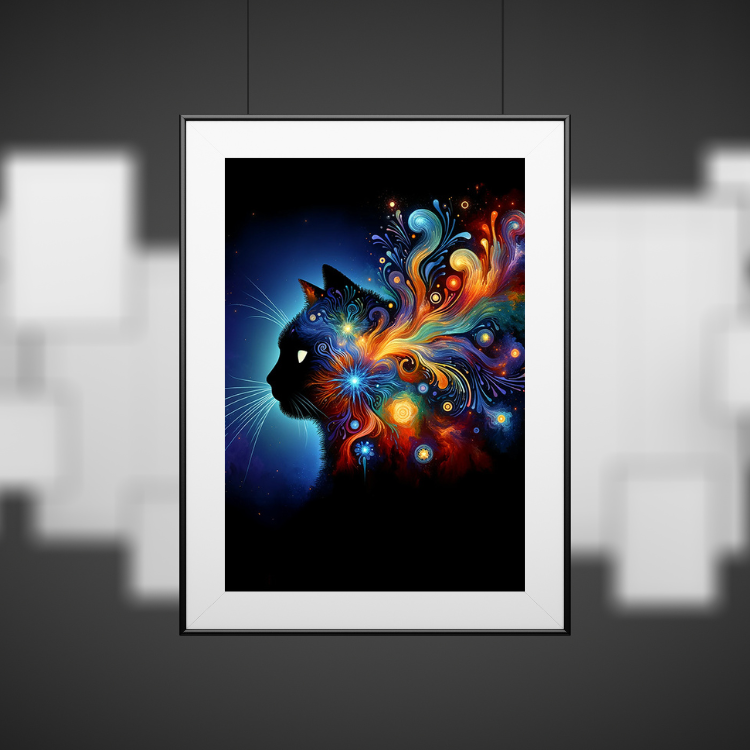 Plakat Obraz Kota Kompozycja4
