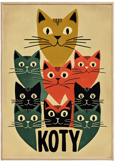 Plakat Piramida Kotów