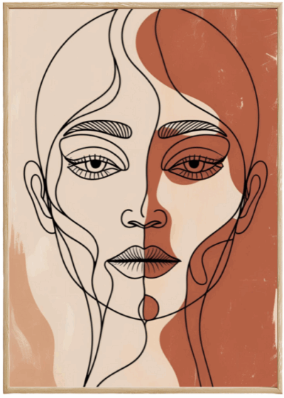 Plakat Podwójna Twarz