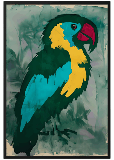 Plakat Tropikalna Papuga