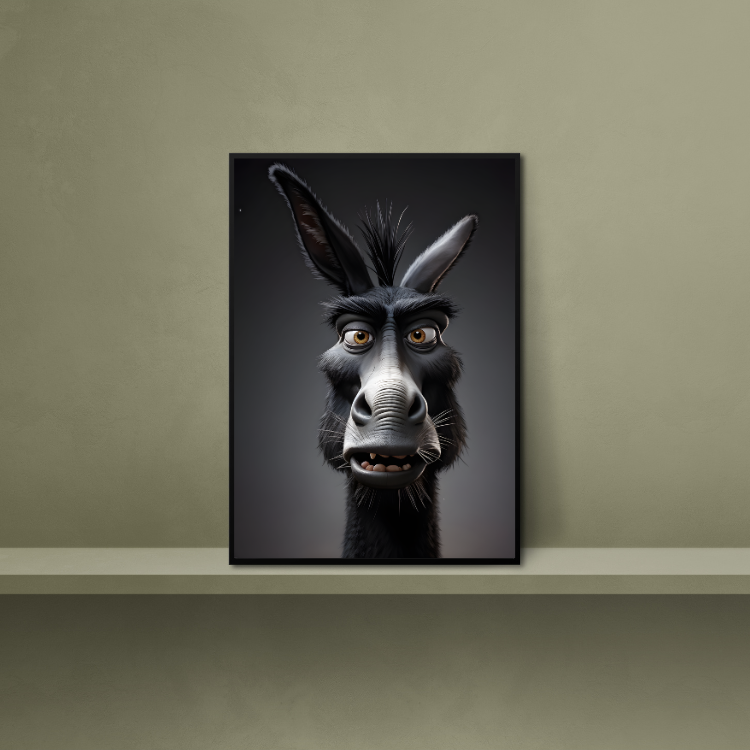 Plakat Czarny Osioł Kompozycja3