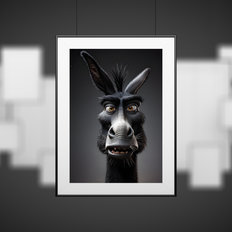 Plakat Czarny Osioł Kompozycja4