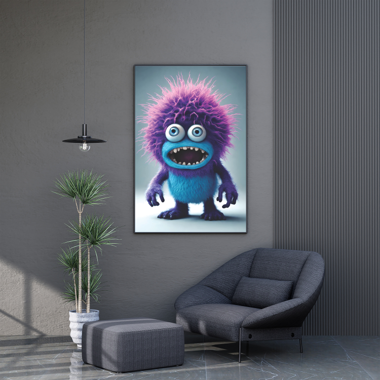 Plakat Futrzasty Stwór Kompozycja4