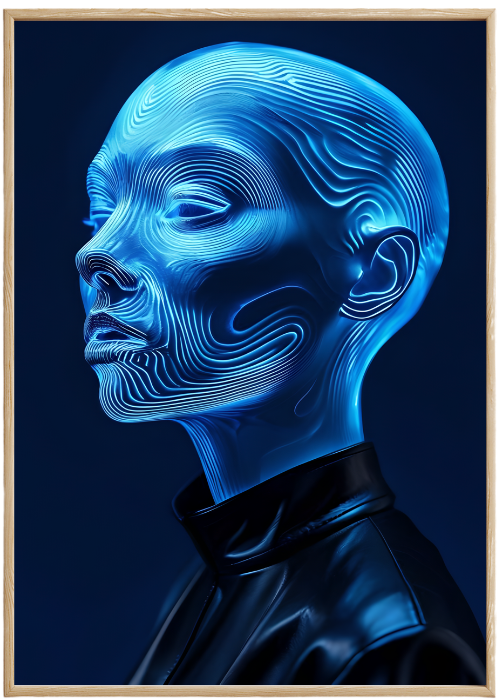 Plakat Hologramowa Głowa Kompozycja1