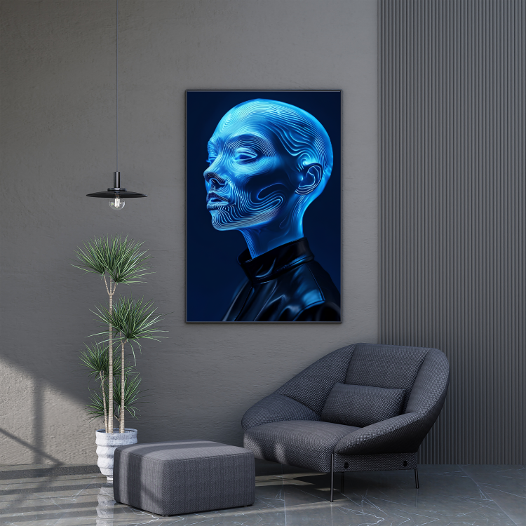 Plakat Hologramowa Głowa Kompozycja4