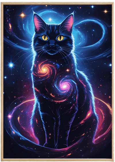 Plakat Kosmiczny Kot
