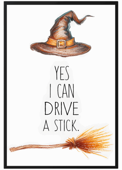 Plakat Miotła Czarownicy