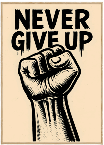 Plakat Nie Poddawaj Się