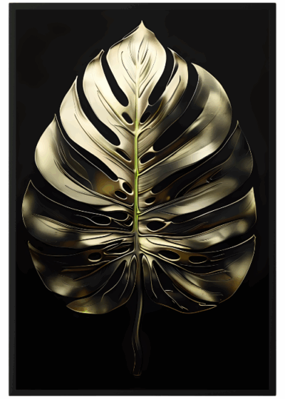 Plakat Złoty Liść Monstery