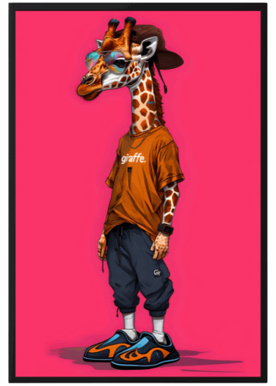 Plakat Żyrafa Ziomek