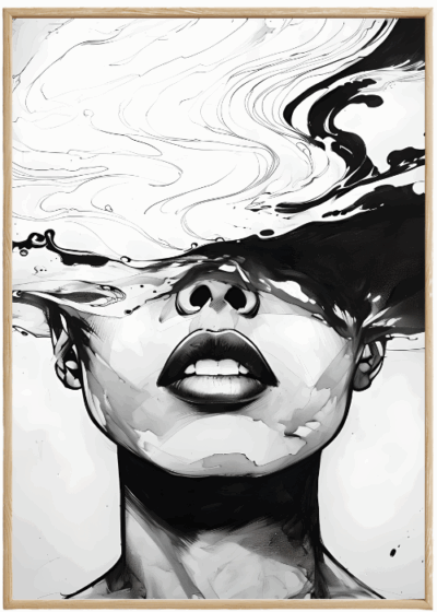 Plakat Portret Kobiety Ciemny