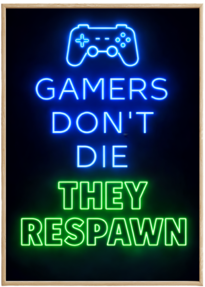 Plakat Gamers Don'T Die