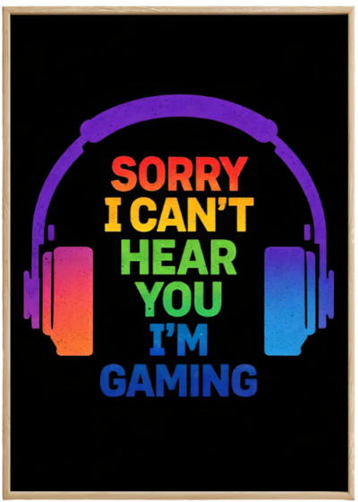 Plakat Gaming Mode On