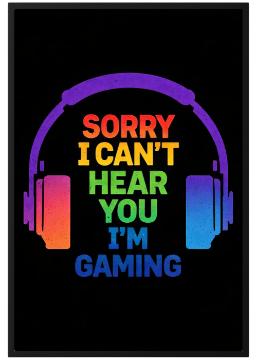 Plakat Gaming Mode On Kompozycja1