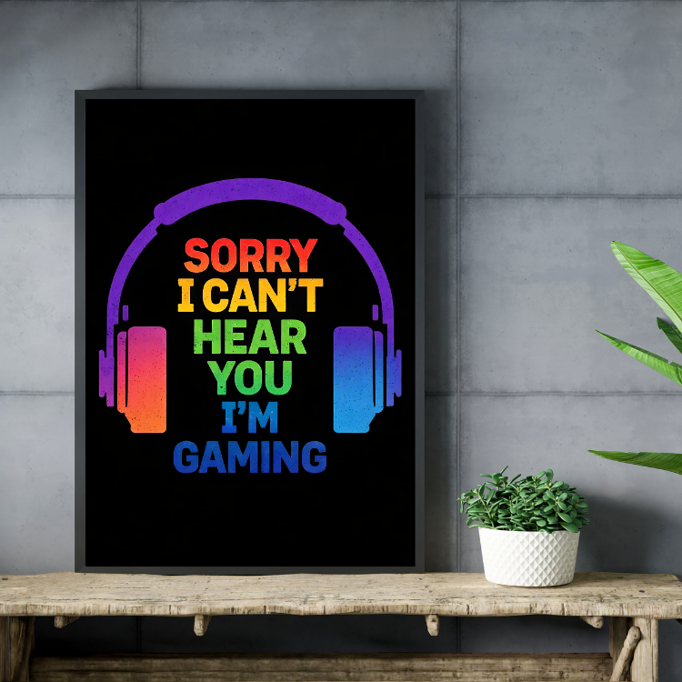 Plakat Gaming Mode On Kompozycja2