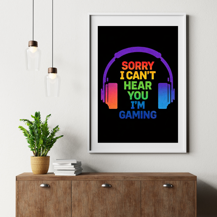 Plakat Gaming Mode On Kompozycja3